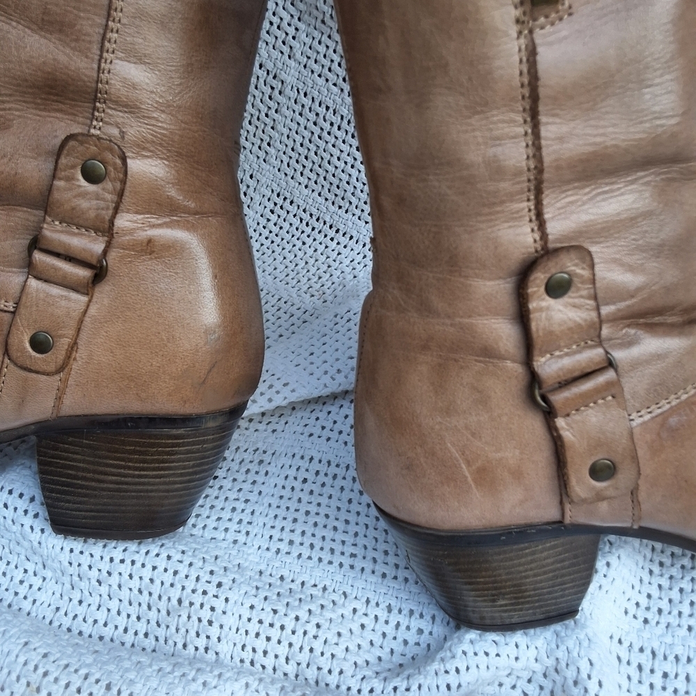 Eric Michael's Handcrafted leather boots 6.5- 7/37 - Picture 7 of 16